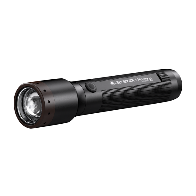 Ledlenser P7R Core LED Torcia elettrica 1400 lm, IP68, nera ( 502181 ) + 1x Batteria + 1x Cavo di alimentazione