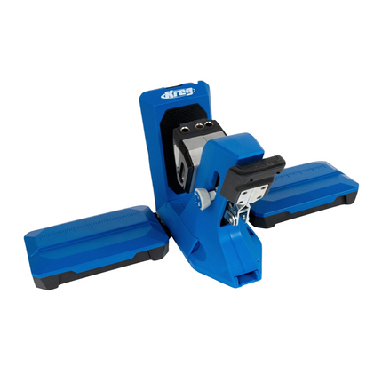 Dima per fori tascabili 720 PRO di KREG + stazione di base + dima di microforatura + trapano a colonna + punta + viti