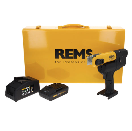 REMS Mini Press 22 V ACC Basic Pack Akku Radialpresse 21,6 V 22 kN ( 578010 R220 ) + 1x Akku 1,5 Ah + Ladegerät + Koffer