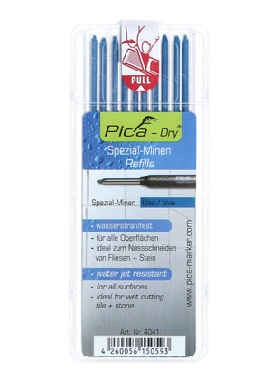 Pica DRY Spezial Minen Wasserstrahlfest Blau 10 Stk. ( 4041 ) - Toolbrothers