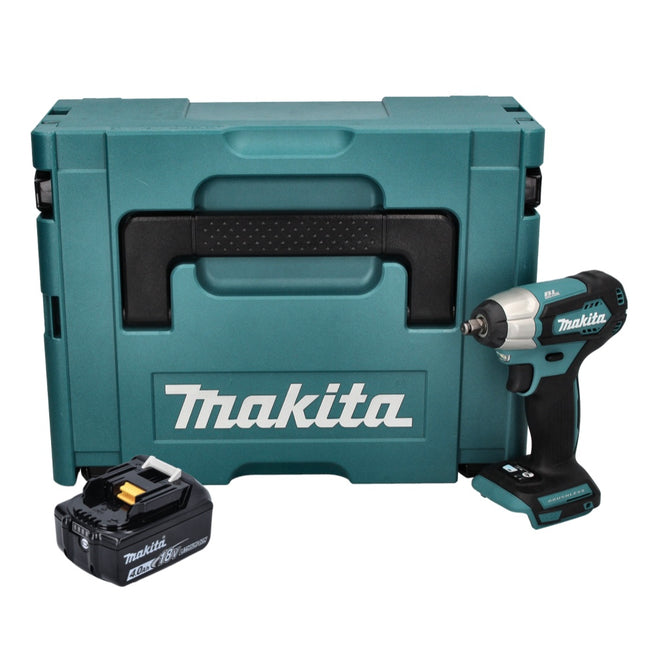 Avvitatore a impatto a batteria Makita DTW 180 M1J 18 V 180 Nm 3/8" Brushless + 1x batteria 4,0 Ah + Makpac - senza caricabatteria