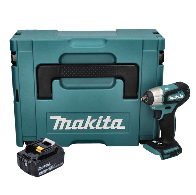 Avvitatore a impatto a batteria Makita DTW 180 M1J 18 V 180 Nm 3/8" Brushless + 1x batteria 4,0 Ah + Makpac - senza caricabatteria