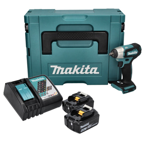 Makita DTW180RF1J Boulonneuse à choc 180Nm 18V 3/8" Brushless + 2x Batteries 6,0Ah + Chargeur + Coffret Makpac