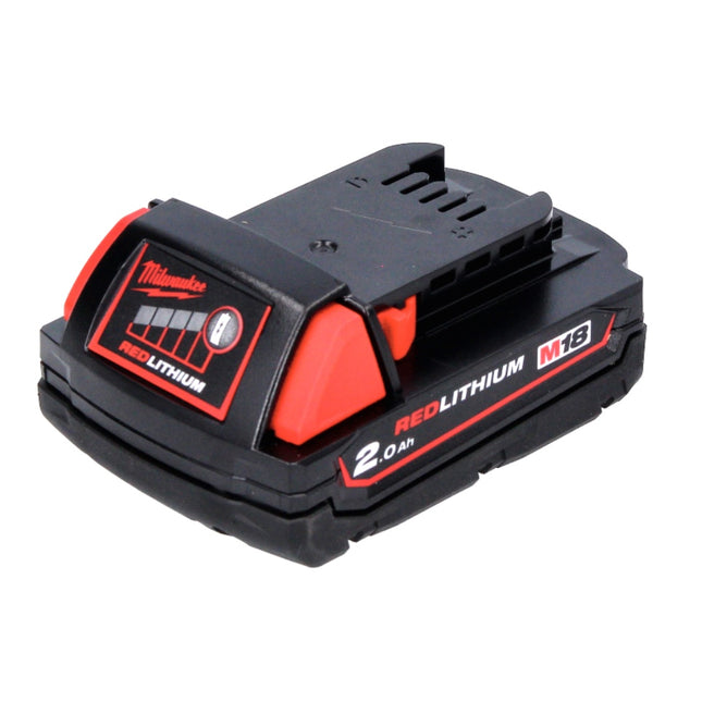 Milwaukee M18 B2 Batteria 18 V / 2,0 Ah / 2000 mAh RED Li-Ion ( 4932430062 )