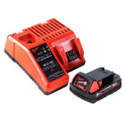 Kit de arranque de batería Milwaukee M18 B2 18 V 1x 2,0 Ah (1x 4932430062) + cargador M12-18C 12 - 18 V (4932352959)