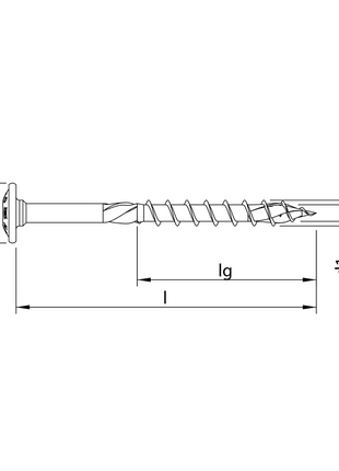 HECO TOPIX plus Vis à bois Professionnelle 6.0 x 100 mm, Filetage partiel , Tête ronde large, T-Drive, Galvanisé bleu, A3K, 100pcs ( 61117 )