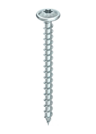 HECO TOPIX plus tornillos profesionales para construcción en madera 8,0 x 120 mm 50 piezas (61270) tornillo para madera totalmente roscado, cabeza con arandela, accionamiento en T, galvanizado azul, A3K