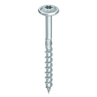 HECO TOPIX plus tornillos profesionales para construcción en madera 8,0 x 140 mm 50 piezas (61280) tornillo para madera con rosca parcial, cabeza con arandela, accionamiento en T, galvanizado azul, A3K