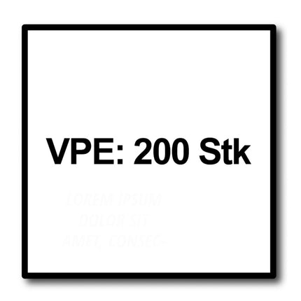 HECO TOPIX plus Profi Holzbauschraube 8,0 x 260 mm 200 Stück ( 4x 61353 ) Teilgewinde Holzschraube, Tellerkopf,  T-Drive, verzinkt blau, A3K