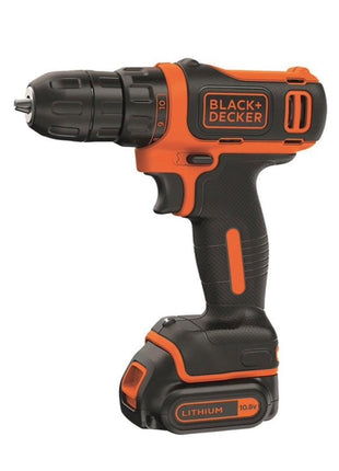 BLACK & DECKER BDCDD12BAFC-QW Perceuse-visseuse sans fil + 2x Batteries 1,5 Ah+ Chargeur + Set d'accessoires-100 pcs. + Coffret