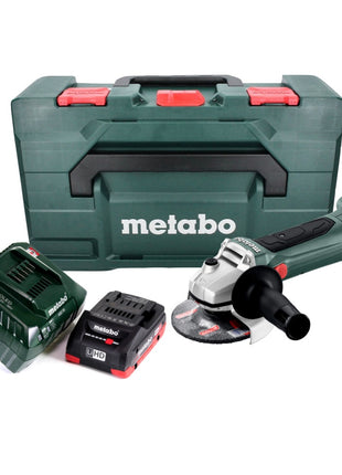 Metabo W 18 LTX 125 Akku Winkelschleifer 18 V 125 mm + 1x Akku 4,0 Ah + Ladegerät + metaBOX