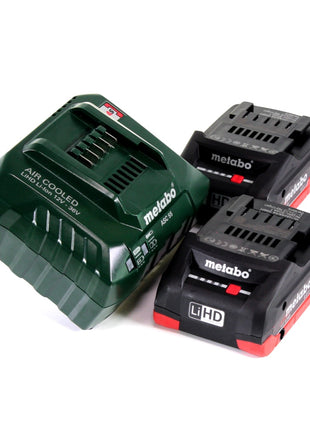 Metabo W 18 LTX 125 Akku Winkelschleifer 18 V 125 mm + 2x Akku 4,0 Ah + Ladegerät + metaBOX