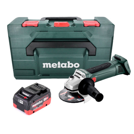 Amoladora angular a batería Metabo W 18 LTX 125 18 V 125 mm + 1x batería 5,5 Ah + metaBOX - sin cargador