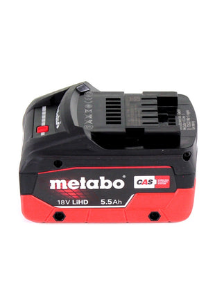 Metabo W 18 LTX 125 Akku Winkelschleifer 18 V 125 mm + 1x Akku 5,5 Ah + metaBOX - ohne Ladegerät