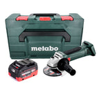 Metabo W 18 LTX 125 Akku Winkelschleifer 18 V 125 mm + 1x Akku 8,0 Ah + metaBOX - ohne Ladegerät