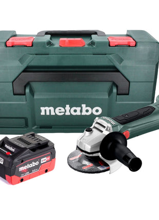 Metabo W 18 LTX 125 Akku Winkelschleifer 18 V 125 mm + 1x Akku 8,0 Ah + metaBOX - ohne Ladegerät