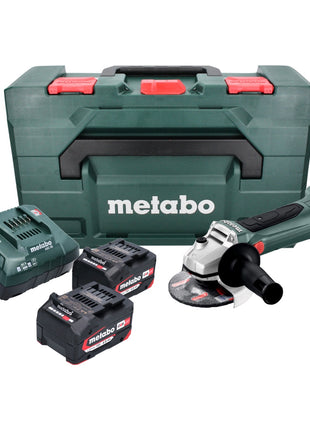 Amoladora angular a batería Metabo W 18 LTX 125 18 V 125 mm (602174610) + 2x batería 4,0 Ah + cargador + metaBOX