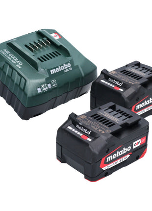 Metabo W 18 LTX 125 Meuleuse d'angle sans fil 18 V 125 mm (602174610) + 2x Batteries 4,0 Ah + Chargeur + Coffret metaBOX