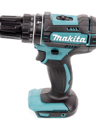 Taladro percutor inalámbrico Makita DHP 482 Z 18 V 62 Nm + juego de llaves de vaso de 26 piezas - sin batería, sin cargador