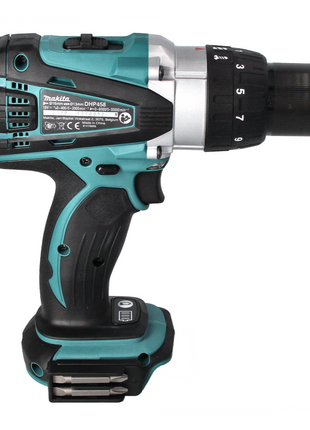 Taladro percutor inalámbrico Makita DHP 458 Z 18 V 91 Nm + juego de puntas 40 piezas - sin batería, sin cargador