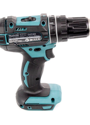 Taladro percutor inalámbrico Makita DHP 482 Z 18 V 62 Nm + juego de puntas 100 piezas - sin batería, sin cargador