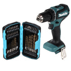 Makita DDF 485 Z taladro atornillador inalámbrico 18 V 50 Nm sin escobillas + juego de brocas de 40 piezas - sin batería, sin cargador