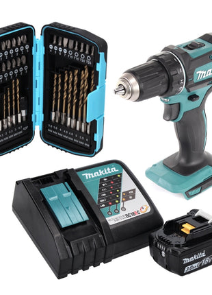 Makita DDF 482 RF1 Perceuse-visseuse sans fil 62Nm 18V  + 1x Batterie 3,0Ah + Chargeur + Set de forets - 40 pcs.