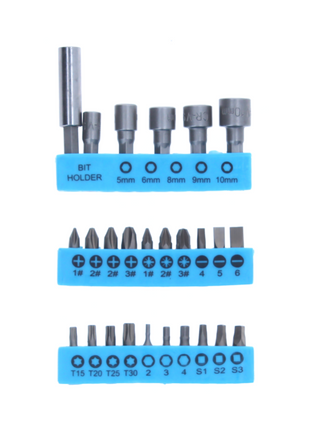 Makita DDF 458 RF1 Akku Bohrschrauber 18 V 91 Nm + 1x Akku 3,0 Ah + Ladegerät + 26 tlg. Bit Set