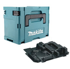 Makita MAKPAC 3 Kunststoffkoffer ( 821551-8 ) +  Einlage für Handkreissäge BSS / DSS 500 / 501 / DCS 550 ( 837628-9 )