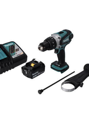 Makita DHP 458 RF1 Perceuse-visseuse à percussion sans fil 18 V 91 Nm + 1x Batterie 3,0 Ah + Chargeur