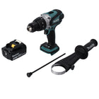 Makita DHP 458 M1 trapano a percussione a batteria 18 V 91 Nm + 1x batteria ricaricabile 4,0 Ah - senza caricabatterie