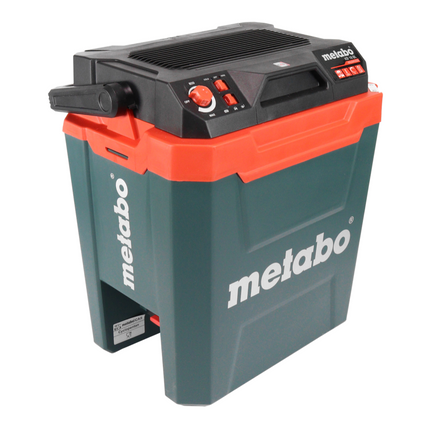 Frigorifero a batteria Metabo KB 18 BL 18 V con funzione keep warm 28 l senza spazzole + 2x batteria ricaricabile 4,0 Ah + caricatore