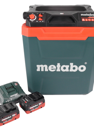 Metabo KB 18 BL Akku Kühlbox 18 V mit Warmhaltefunktion 28 l Brushless + 2x Akku 8,0 Ah + Ladegerät