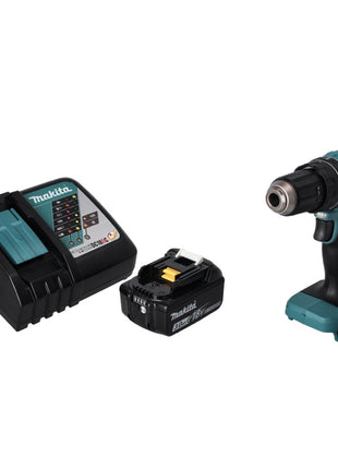 Makita DHP 485 RF1 Perceuse-visseuse à percussion sans fil 18 V 50 Nm Brushless + 1x Batterie 3,0 Ah + Chargeur