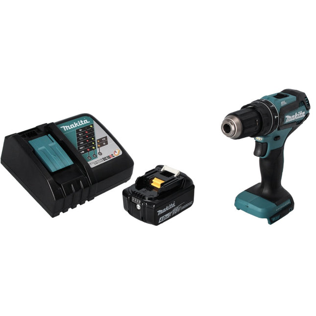 Makita DHP 485 RM1 Avvitatore a percussione a batteria 18 V 50 Nm Brushless + 1x batteria 4,0 Ah + caricabatteria