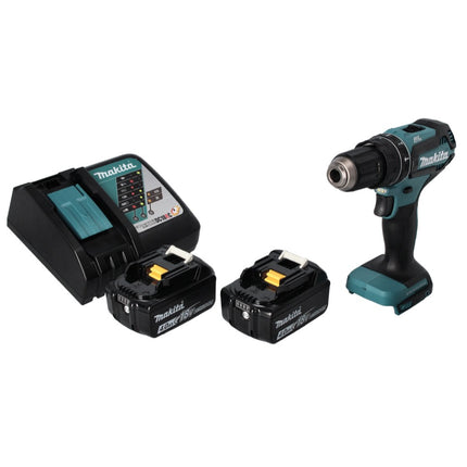Makita DHP 485 RM Akku Schlagbohrschrauber 18 V 50 Nm Brushless + 2x Akku 4,0 Ah + Ladegerät