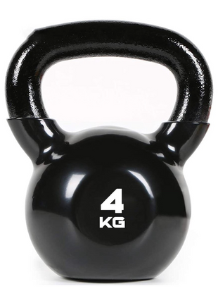 Kugelhantel Kettlebell aus Stahl 4 kg 1 Stk. gummiert - Toolbrothers