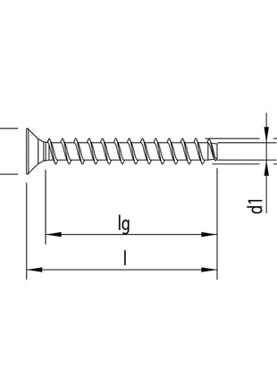 HECO MULTI MONTI plus F Schraubanker 7,5 x 120 mm 100 Stück ( 2x 48519 ) Betonschraube, Senkkopf, T-Drive, verzinkt blau, A2K