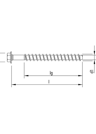 HECO MULTI MONTI plus SS anclaje de tornillo 16,0 x 120 mm 20 piezas (2x 49848) tornillo para hormigón, cabeza hexagonal, galvanizado azul, A2K