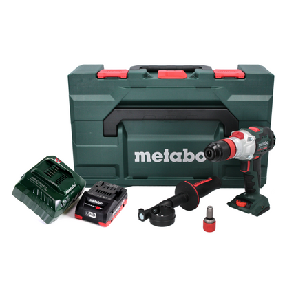 Metabo SB 18 LTX BL Q I Trapano a percussione a batteria 18 V 130 Nm brushless + 1x batteria ricaricabile 4,0 Ah + caricatore + metaBOX