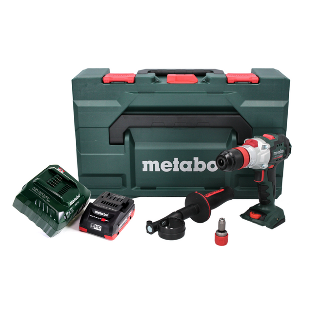 Metabo SB 18 LTX BL Q I Trapano a percussione a batteria 18 V 130 Nm brushless + 1x batteria ricaricabile 4,0 Ah + caricatore + metaBOX
