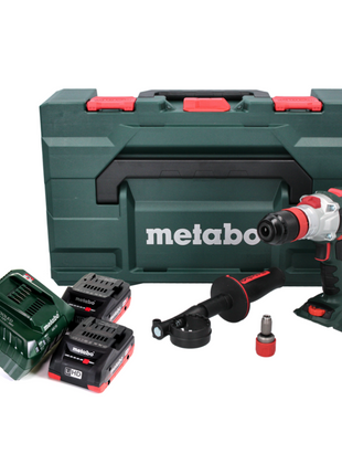 Taladro percutor a batería Metabo SB 18 LTX BL QI 18 V 130 Nm sin escobillas + 2 baterías 4,0 Ah + cargador + metaBOX