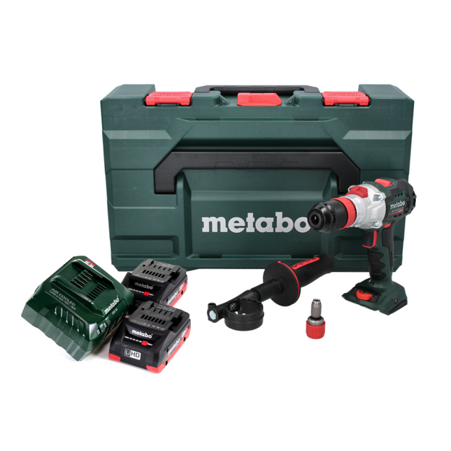 Metabo SB 18 LTX BL Q I Trapano a percussione a batteria 18 V 130 Nm brushless + 2x batteria ricaricabile 4,0 Ah + caricabatterie + metaBOX