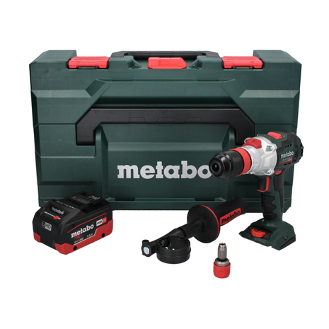 Metabo SB 18 LTX BL QI taladro percutor inalámbrico 18 V 130 Nm sin escobillas + 1x batería 5,5 Ah + metaBOX - sin cargador