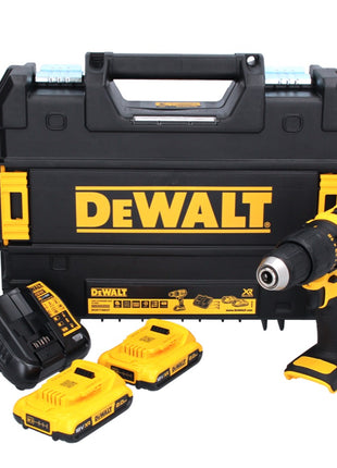 DeWalt DCD 778 D2T Akku Schlagbohrschrauber 18 V 65 Nm Brushless + 2x Akku 2,0 Ah + Ladegerät + TSTAK