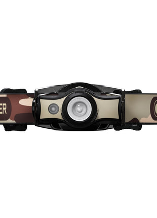 Ledlenser MH4 LED Lampe frontale 400 lm IPX4 Noir/Sable (502152) + 1x Batterie + 1x Câble de charge