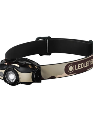 Ledlenser MH4 LED Lampe frontale 400 lm IPX4 Noir/Sable (502152) + 1x Batterie + 1x Câble de charge