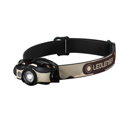 Ledlenser MH4 LED Lampada frontale 400 lm IPX4 nera / sabbia ( 502152 ) + 1x Batteria + 1x Cavo di carica