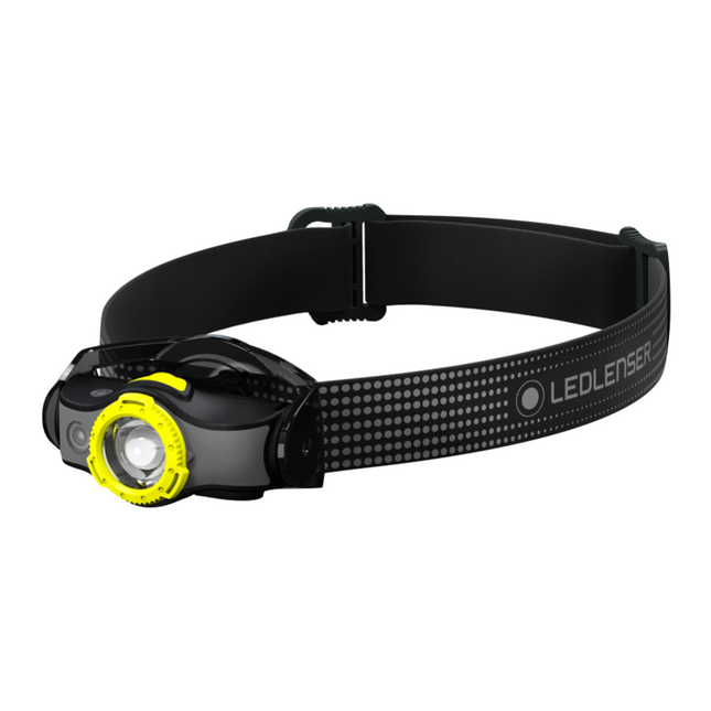 Ledlenser MH5 LED Lampada frontale 400 lm IPX4 nera / gialla ( 502144 ) + 1x Batteria + 1x Cavo di carica