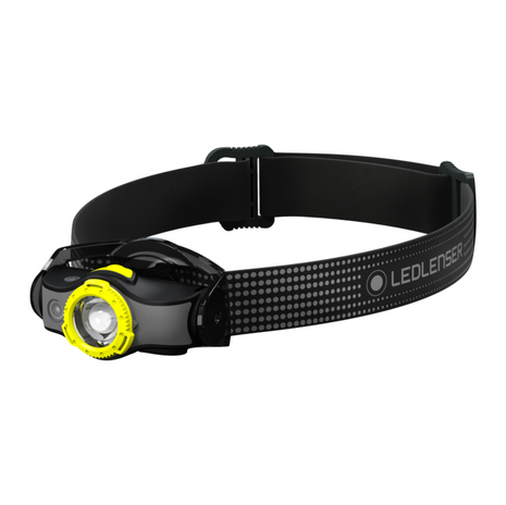 Ledlenser MH5 LED Lampe frontale 400 lm IPX4 Noir/Jaune ( 502144 ) + 1x Batterie + Chargeur